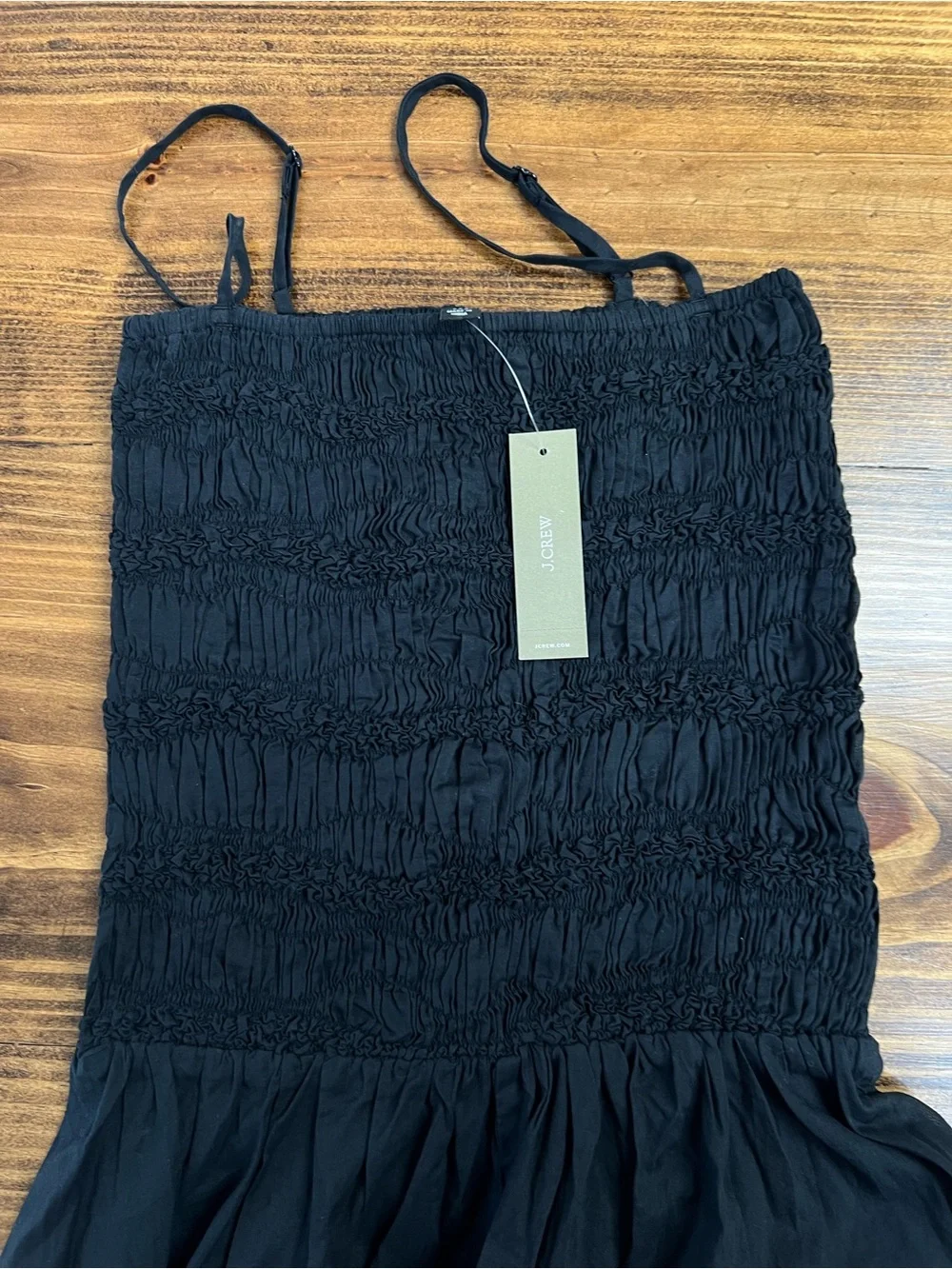 J. Crew Wave maxi dress in cotton voile in Black Size XXS NWT